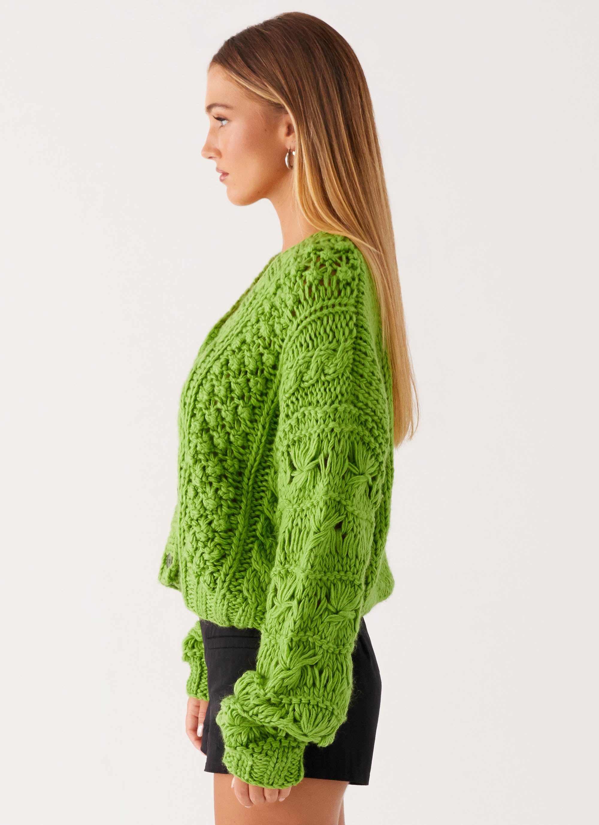 Stylish Hazel Knit Cardigan for Women - Soft & Cozy Green Sweater | Perfect for Fall & Winter Outfits, Casual Wear & Layering