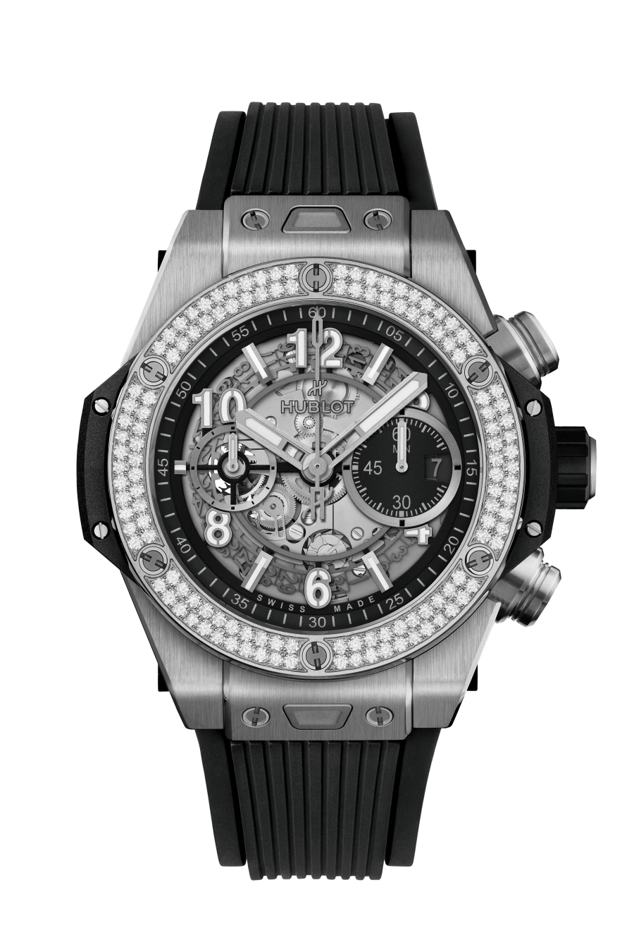 Hublot Big Bang Unico Titanium Diamond Men's Luxury Watch - Swiss Made Chronograph for Business & Special Occasions