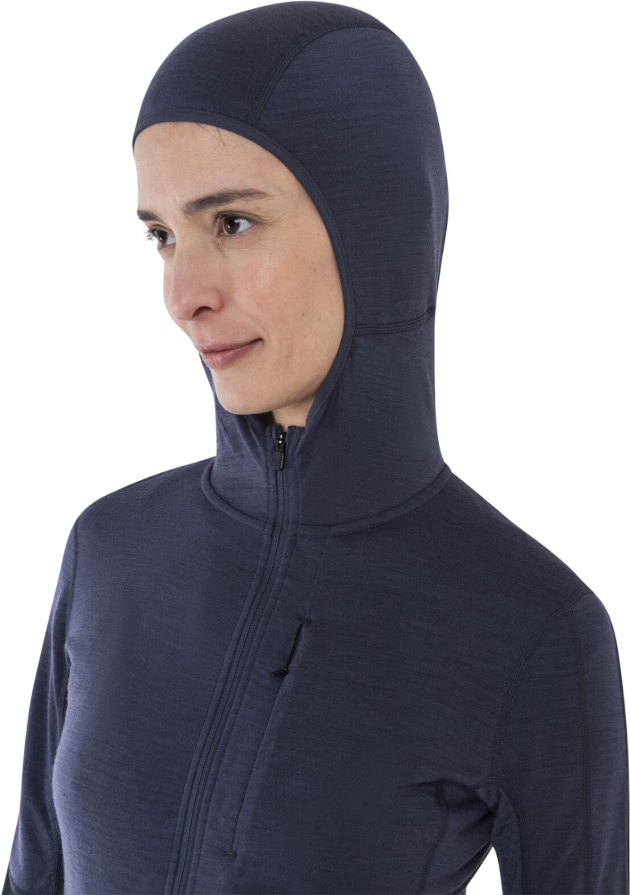 Women's Merino Wool Blend 200 RealFleece™ Descender Long Sleeve Zip Hoodie - Warm Winter Pullover for Hiking, Camping & Outdoor Activities