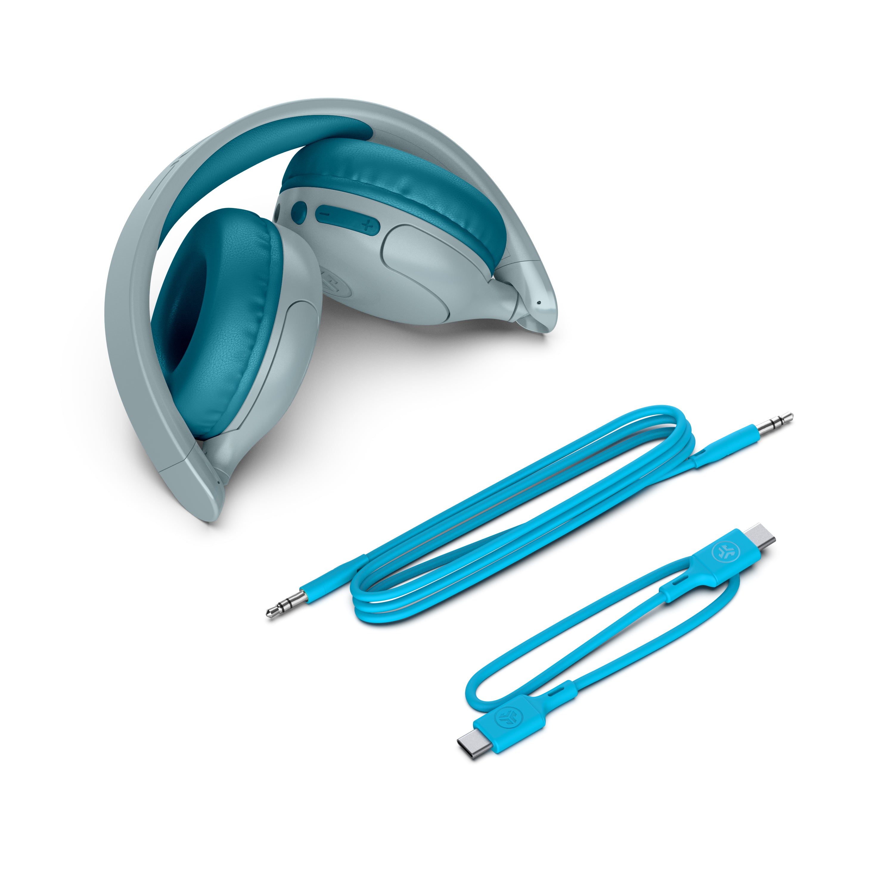 JBuddies Pop Wireless Kids Headphones - Bluetooth Over-Ear Headset with Volume Limiter, Lightweight Comfort for Boys & Girls - Perfect for School, Travel, and Online Learning (Teal)