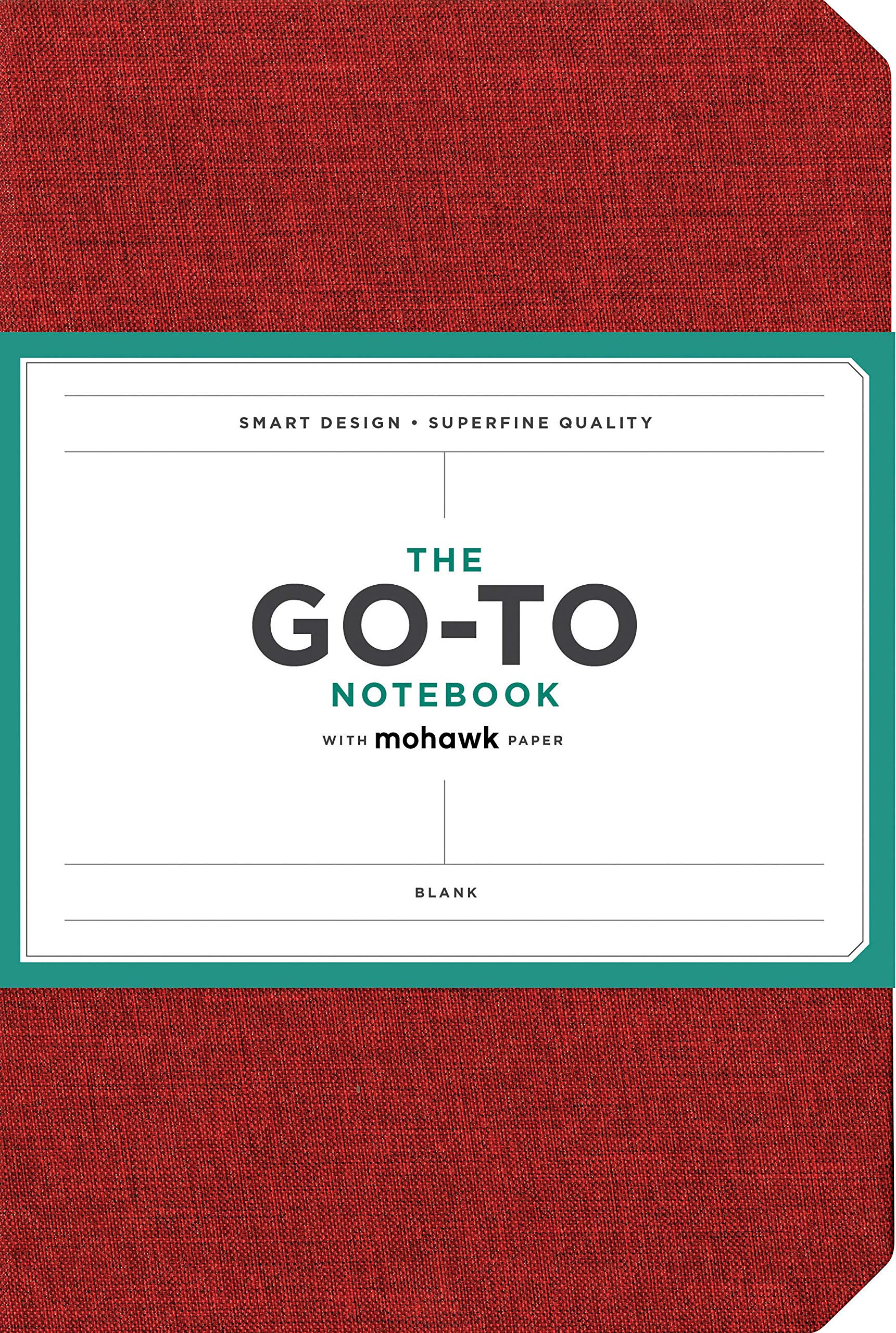 Premium Mohawk Paper Notebook - Brick Red Blank Pages, Lay Flat Design for Productivity Journaling | Perfect for Office Work, School Notes & Creative Writing