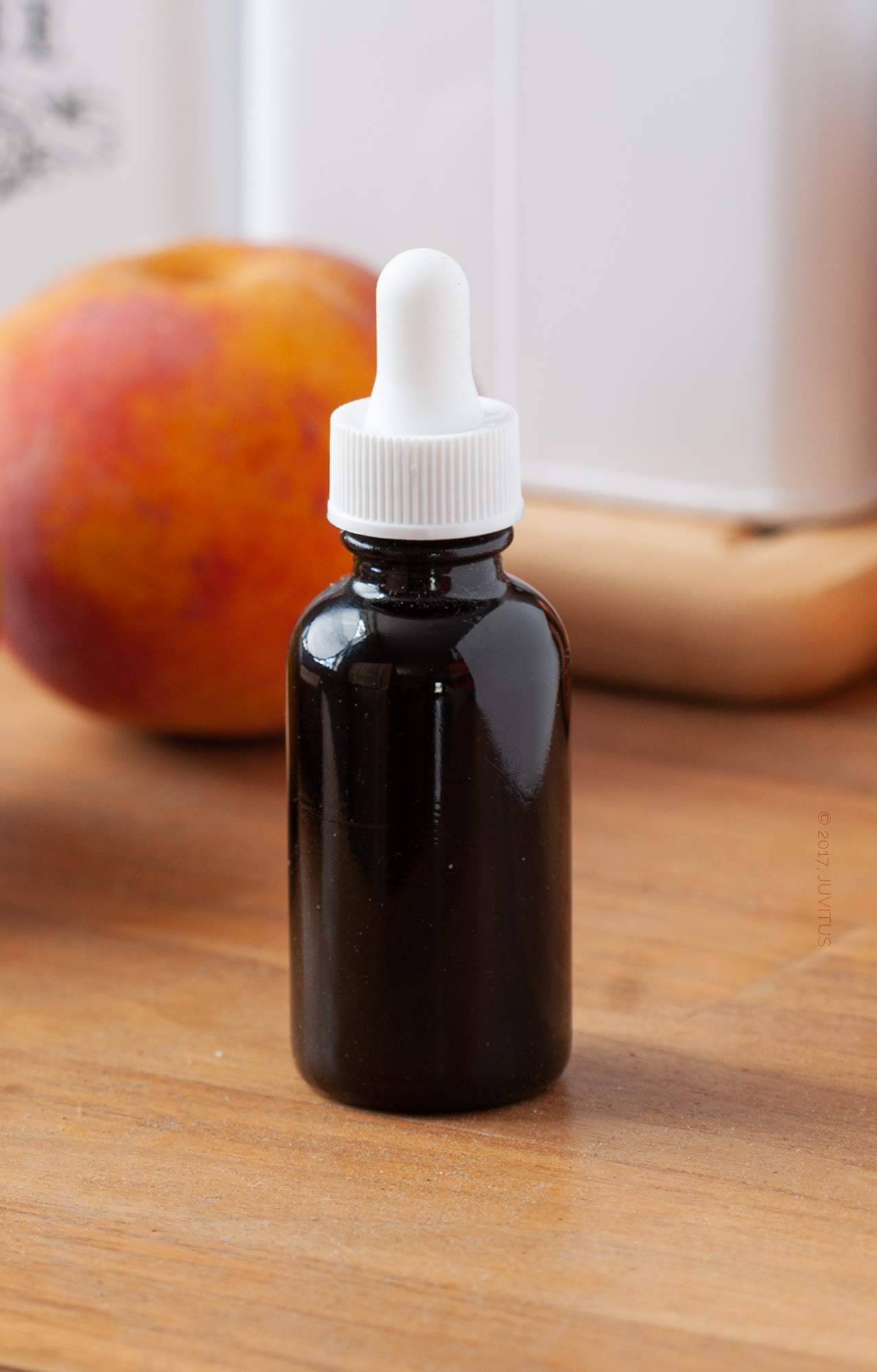 Premium 1 oz Black Glass Boston Round Bottles with White Dropper (6 Pack) - Essential Oil Dropper Bottles, Travel-Size Liquor Bottles, DIY Perfume Containers - Perfect for Aromatherapy, Cocktail Mixing & Handmade Cosmetics