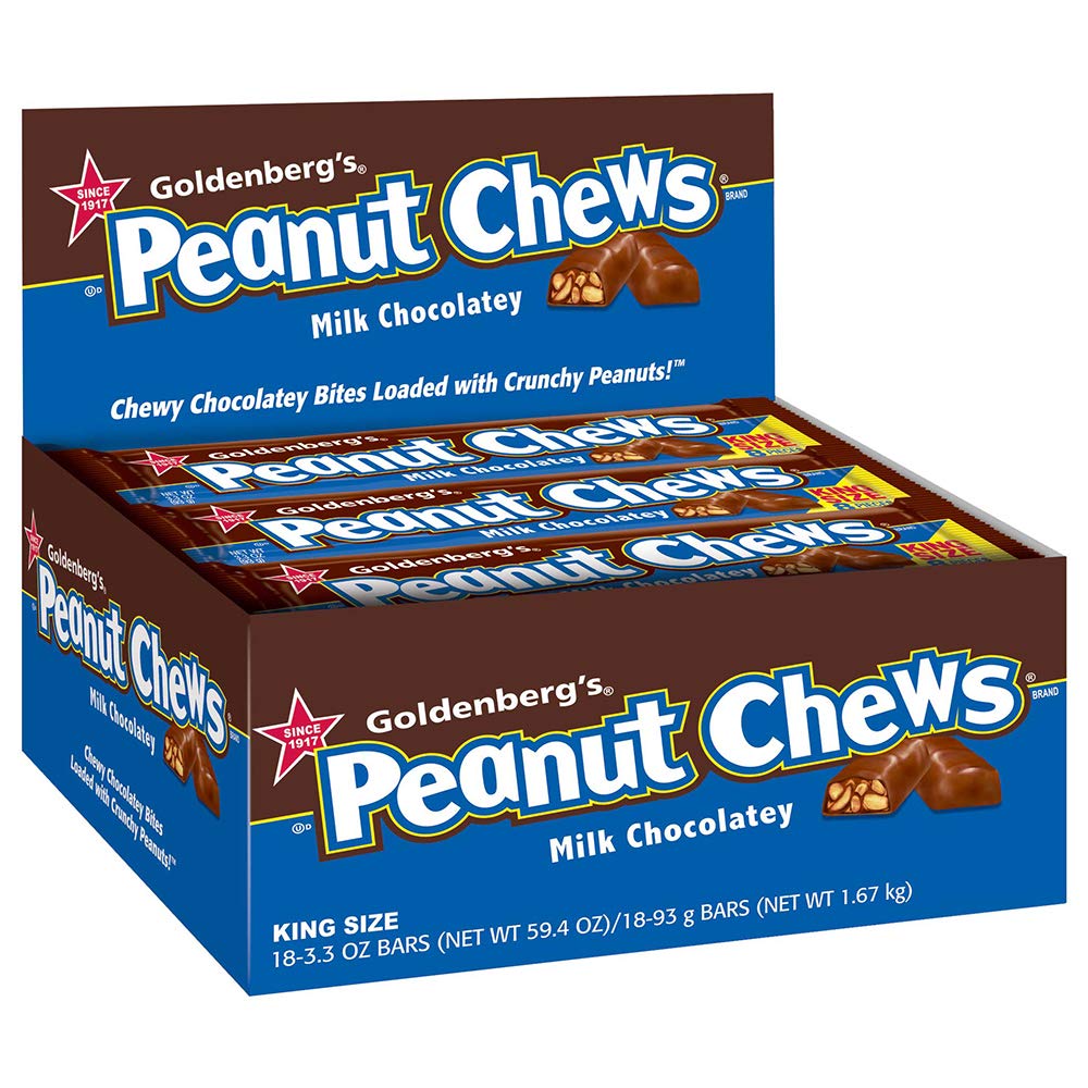 Bulk Peanut Chews Milk Chocolate Candy - 3.3 Ounce (144 Count Case) | Perfect for Vending Machines, Office Snacks & Party Favors