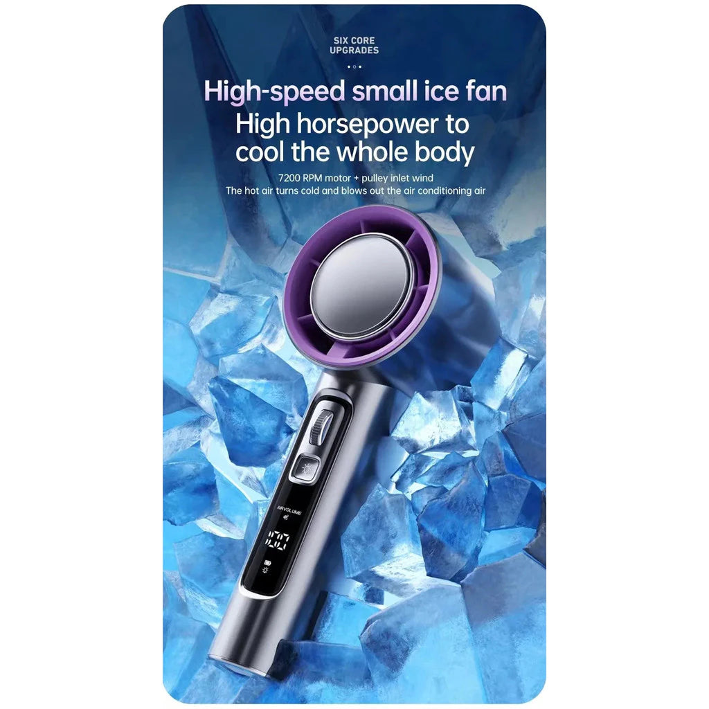 Xiaomi 100-Speed Portable Handheld Fan - Rechargeable USB Mini Fan for Travel, Office, Outdoor, and Home Use