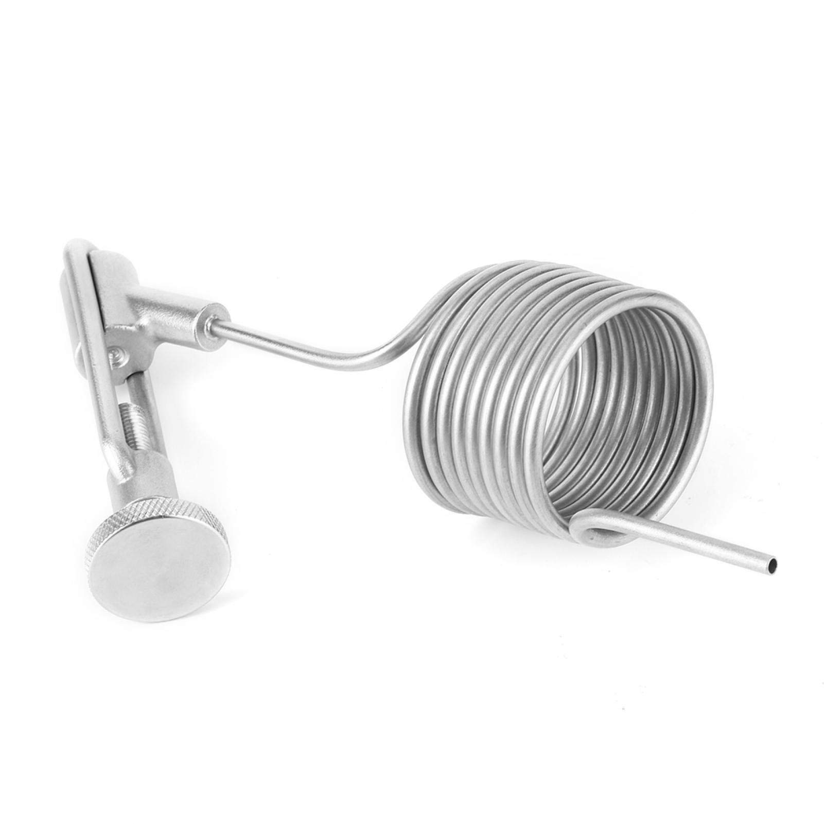 304 Stainless Steel Sampling Coil Defoamer for Homebrew Beer - Brewing Sampling Valve & Defrother Kit - Fermenter Accessory for Beer, Wine & Mead Making (Silver)