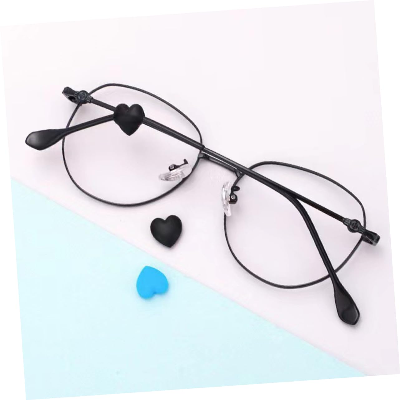 SEWOART 15 Pairs Anti-Slip Glasses Cover - Non-Slip Eyeglass Holder, Ear Pads, Silicone Nose Pads for Secure Fit - Perfect for Reading, Driving, Sports & Daily Use (Black)