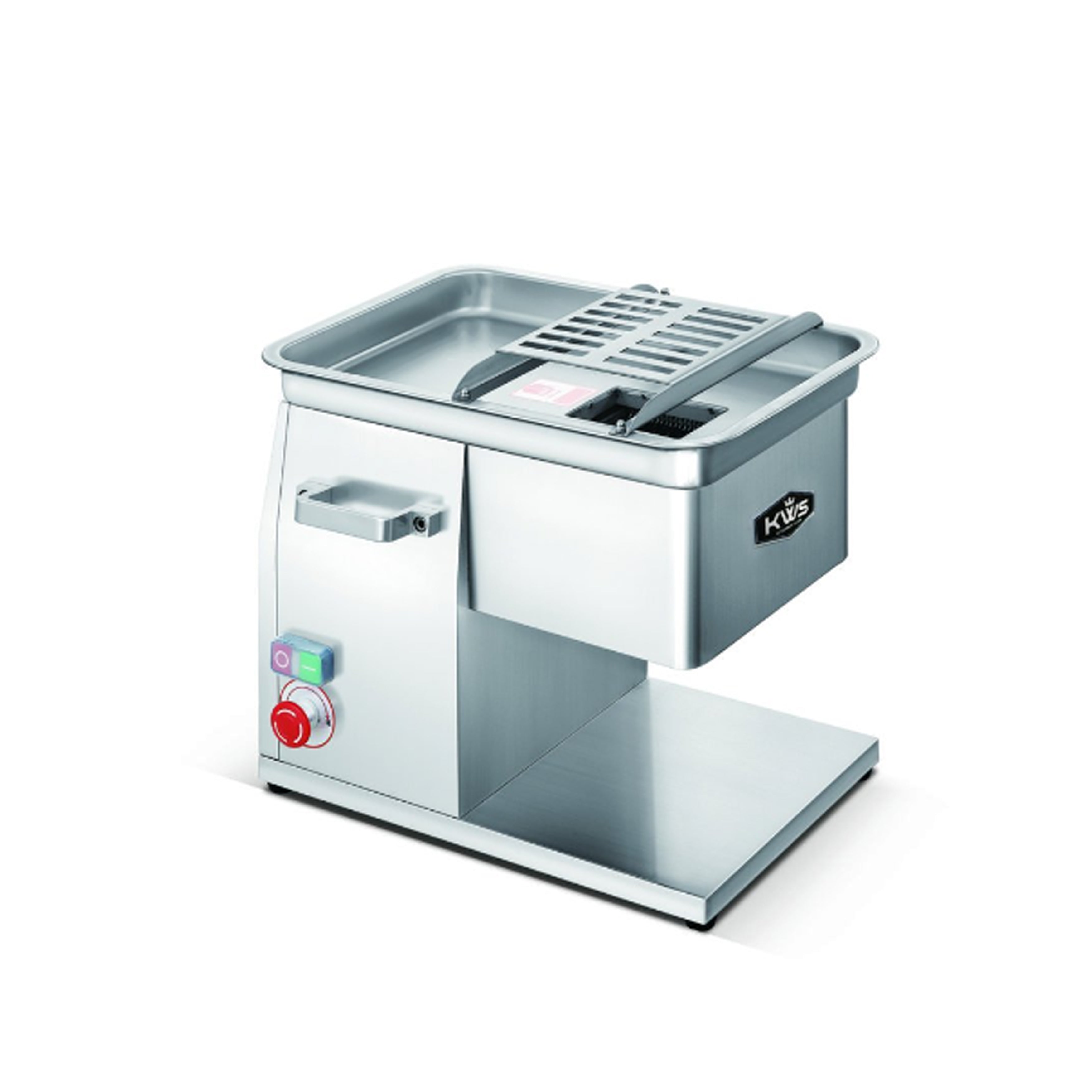 KWS SL 48 7M Commercial 7mm Stainless Steel Meat Slicer - Professional Deli, Butcher Shop & Restaurant Equipment for Precise Meat Cutting