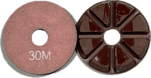 3 Inch 8 Segment Floor Pads - Heavy Duty Scrubbing Pads for Floor Machines - Perfect for Commercial Cleaning, Tile & Hardwood Floors