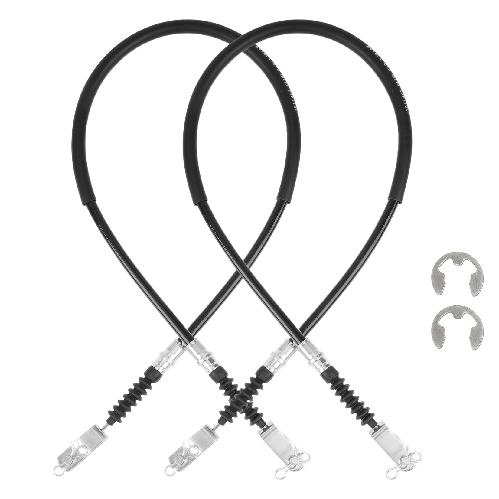 Premium Stainless Steel Brake Cable Kit for Club Car DS (Driver & Passenger Side) - Compatible with 1981-1999 Models (Part #1011403) - Durable Replacement for Golf Cart Maintenance & Off-Road Use