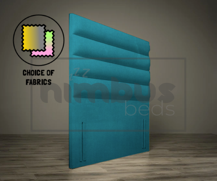 Modern Floor Standing Horizontal Tube Headboard - Stylish Bed Frame for Bedroom Decor | Perfect for Contemporary, Industrial & Loft Style Homes