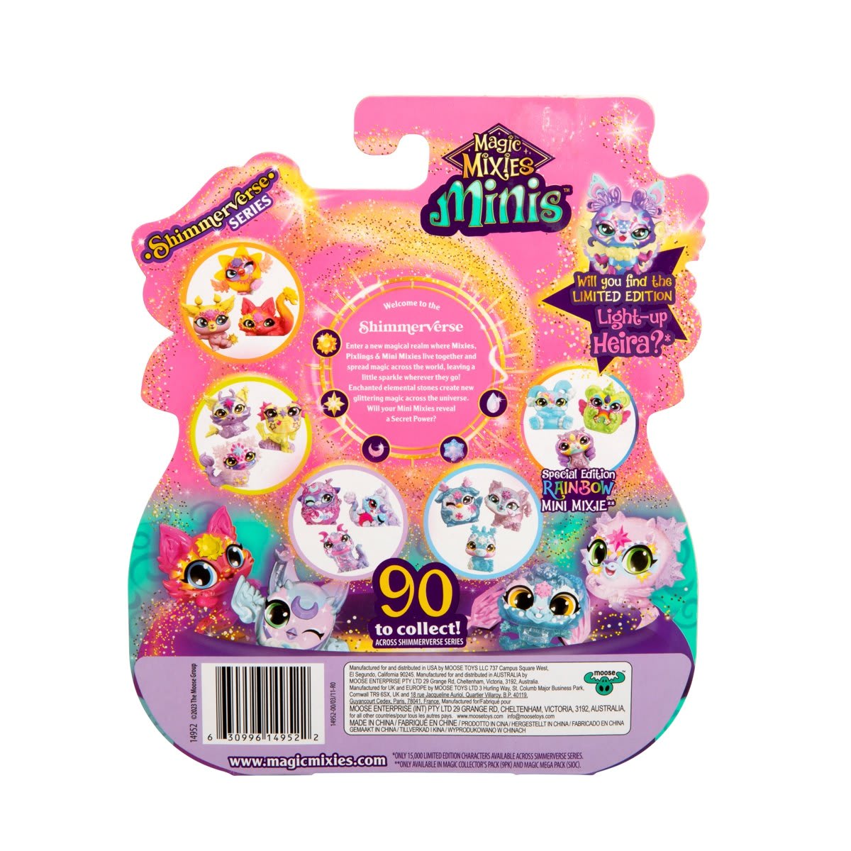 Magic Mixies Minis Shimmerverse Series 1 - 4-Pack Assorted Collectible Toy Figures for Kids | Perfect for Playtime, Party Favors & Display Collections