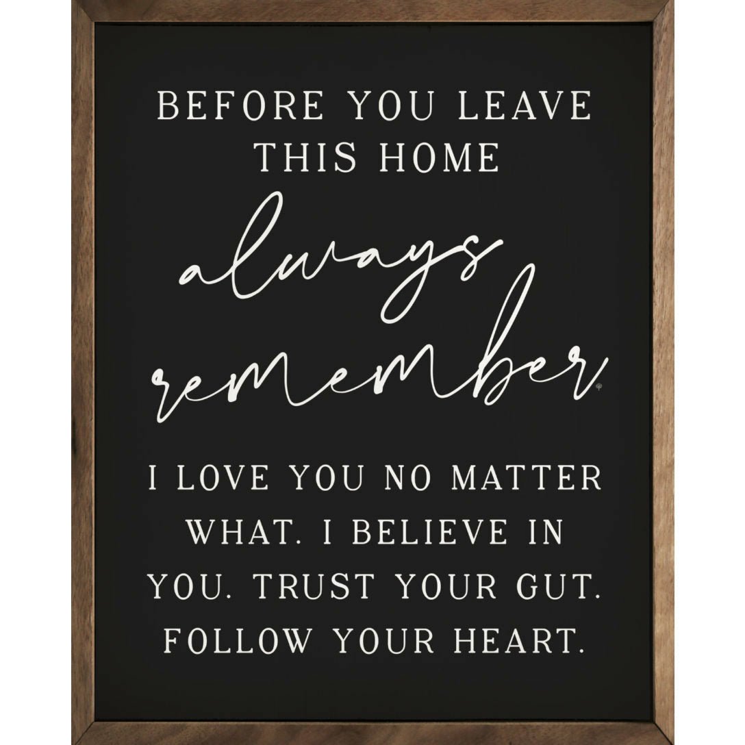 Before You Leave This Home