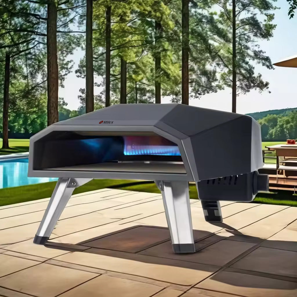 Milex Professional Outdoor Pizza Oven - Portable Wood Fired Pizza Maker for Backyard, Camping & Outdoor Cooking - Perfect for Home Chefs & Pizza Lovers
