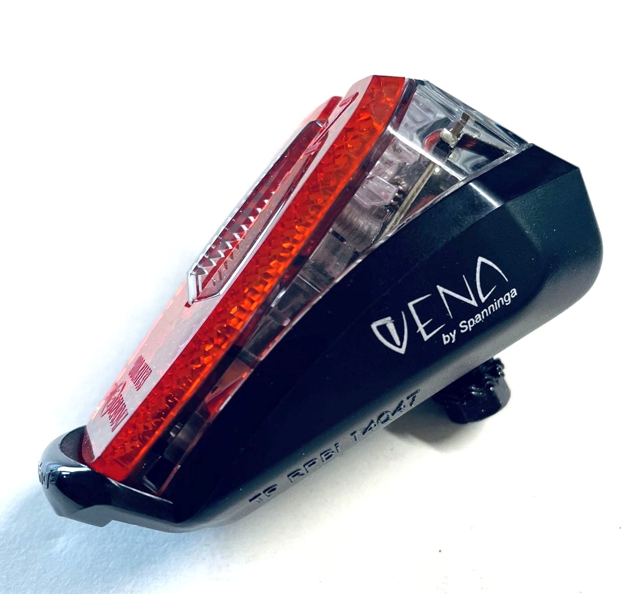 Vena XB Rechargeable Bike Tail Light - USB Rechargeable Rear Bicycle Safety Light for Night Cycling, Black | Waterproof LED Bicycle Light for Commuting, Road Biking & Mountain Biking