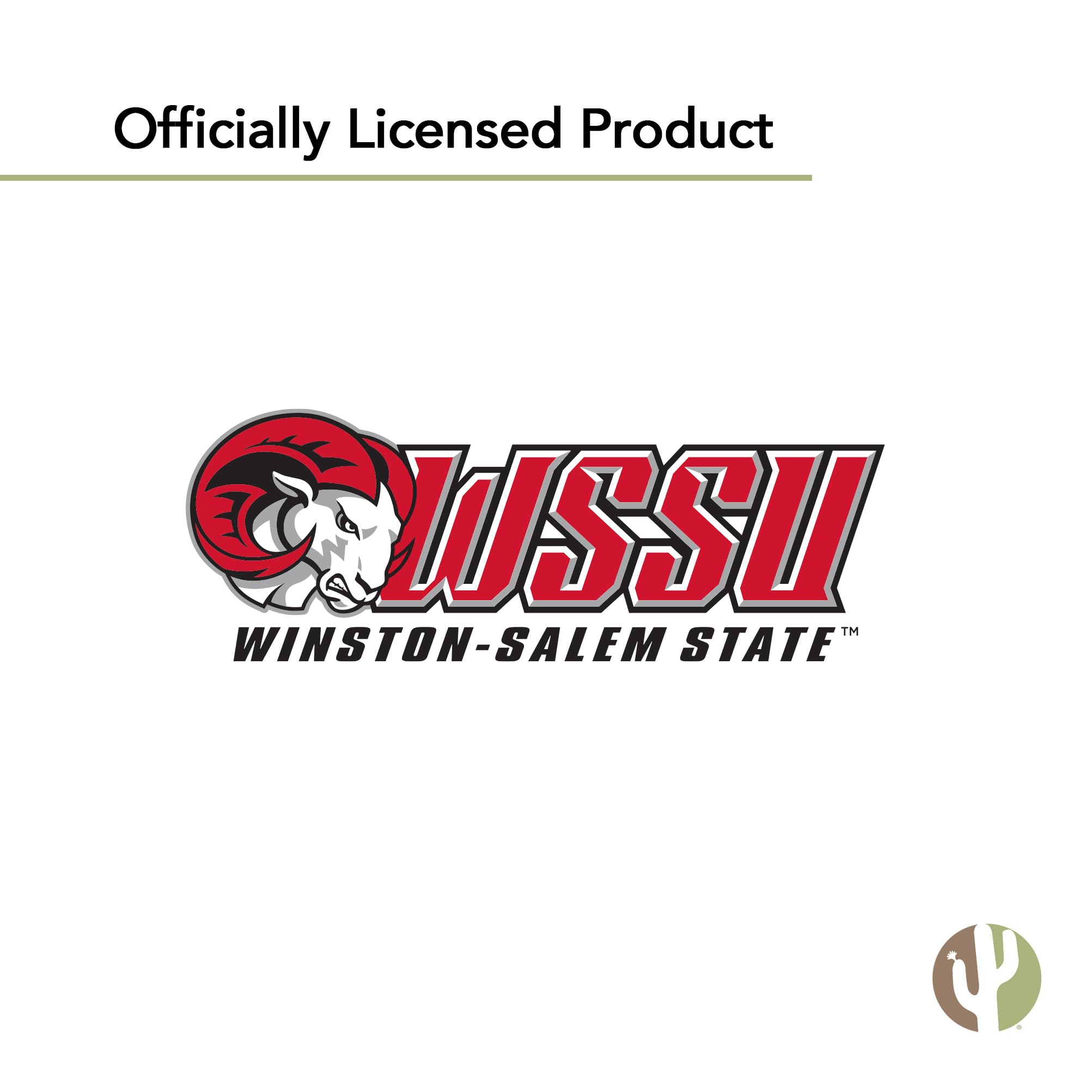 Winston-Salem State University WSSU Rams HBCU Desert Cactus Vinyl Decal - Laptop, Water Bottle, Car, Scrapbook Sticker (IND 00029) - Perfect for School Spirit, College Pride & Alumni Gifts