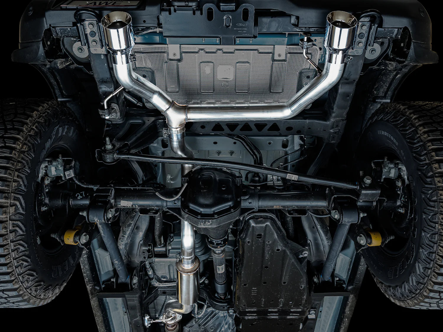 Ford Bronco AWE 0FG Catback Exhaust System with BashGuard™ - Dual 4.5