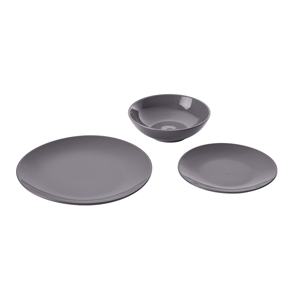 Premium Pebble Dinnerware Set - 12-Piece Stoneware Plates & Bowls for Everyday Dining | Elegant & Durable Tableware for Home, Restaurant, and Party Use