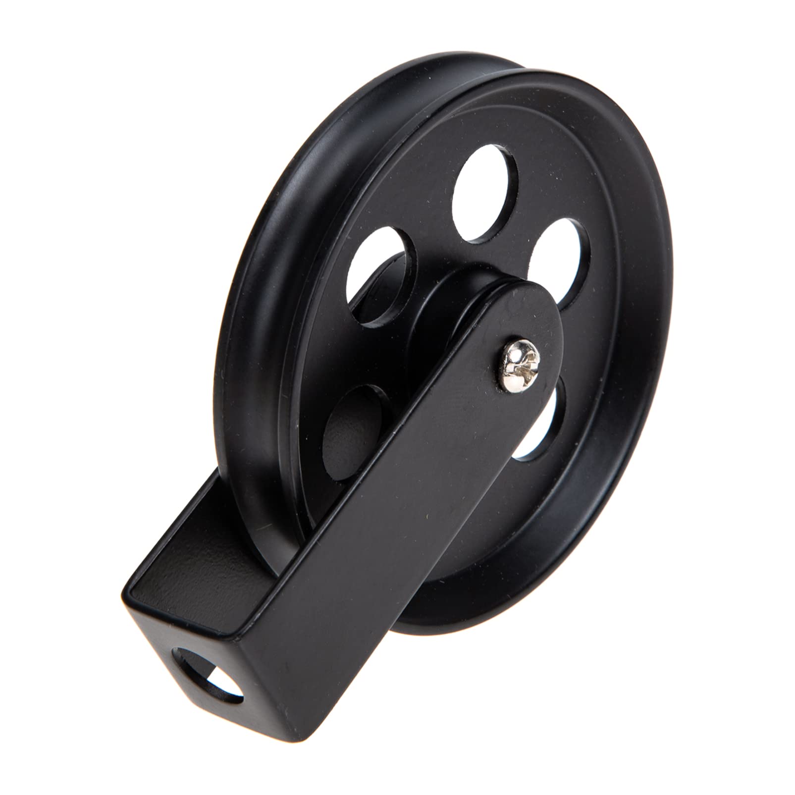 Beaupretty 70mm Black Iron Industrial Pulley Wheel - DIY Clothesline Pulley, Pendant Lamp & Decorative Wall Mount for Custom Lighting Fixtures | Vintage Home Decor, Industrial Style Ceiling Light, Workshop & Loft Accessories