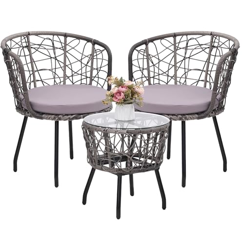 Grey Rattan Rrey Cushion