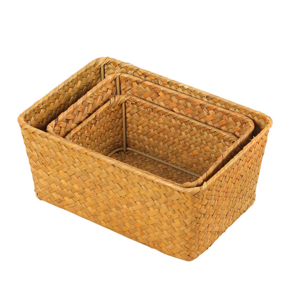 Wooden Storage Bins with Lids - Toy Organizer & Bread Baskets for Home, Office & Kids Room
