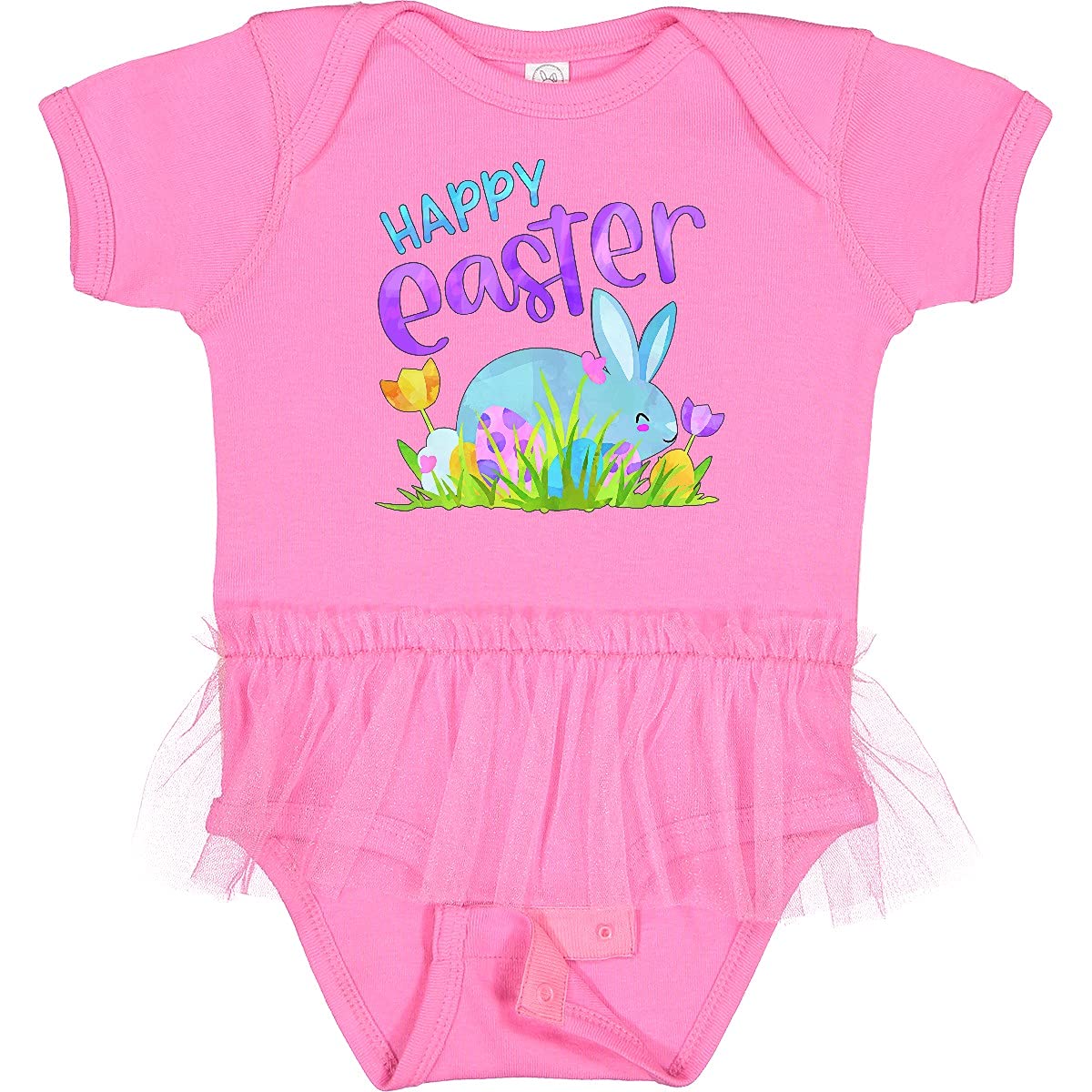 Happy Easter Bunny Tutu Bodysuit for Baby Girls - Easter Outfit