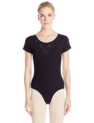 Danskin Women's NYC Mesh Strappy Back Leotard - Dance, Yoga & Gymnastics Wear for Performances & Workouts