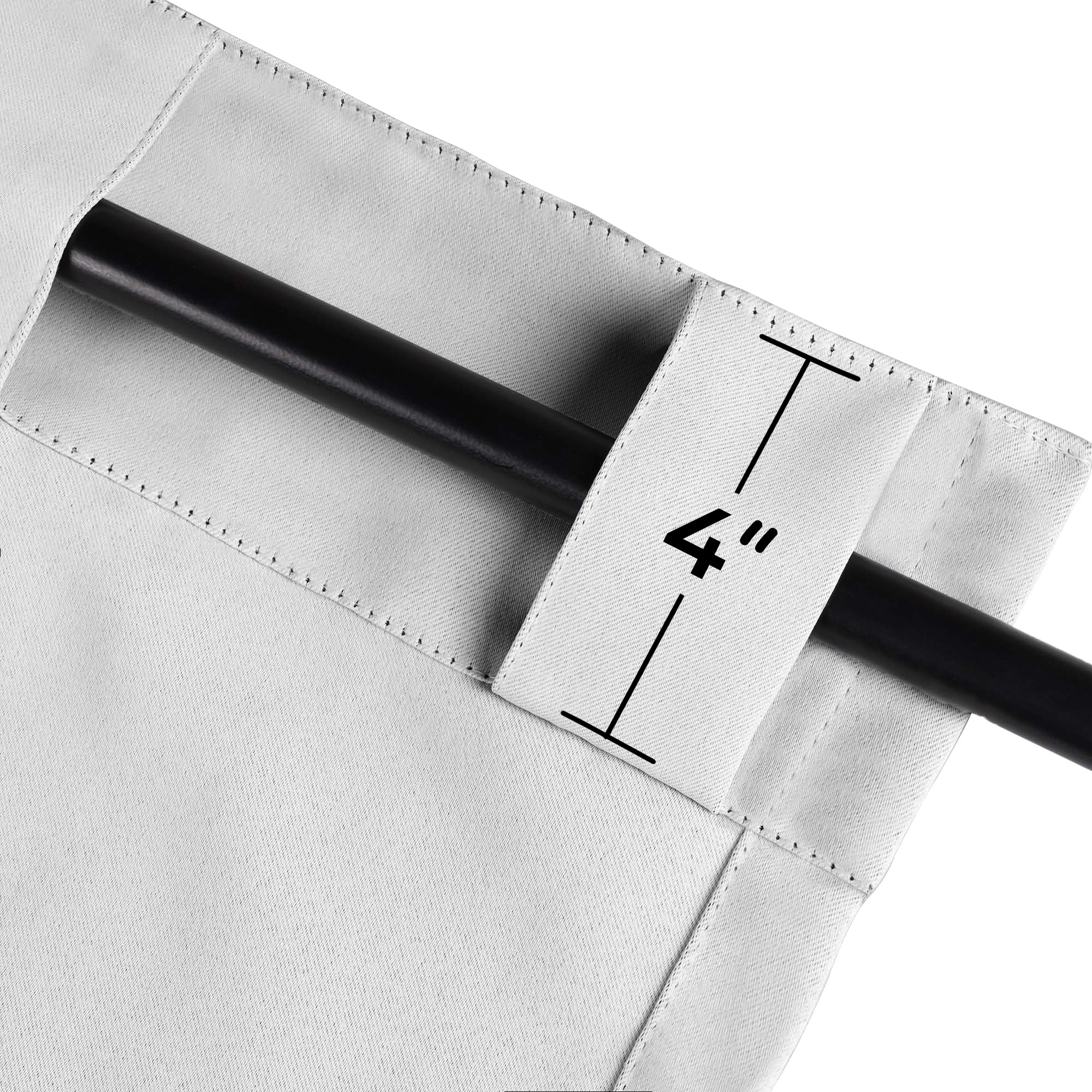 Blackout Curtains for Bedroom - Solid Room Darkening Thermal Insulated Curtains with Back Tabs, Set of 2 Panels - Perfect for Nursery, Home Theater & Light Sleepers