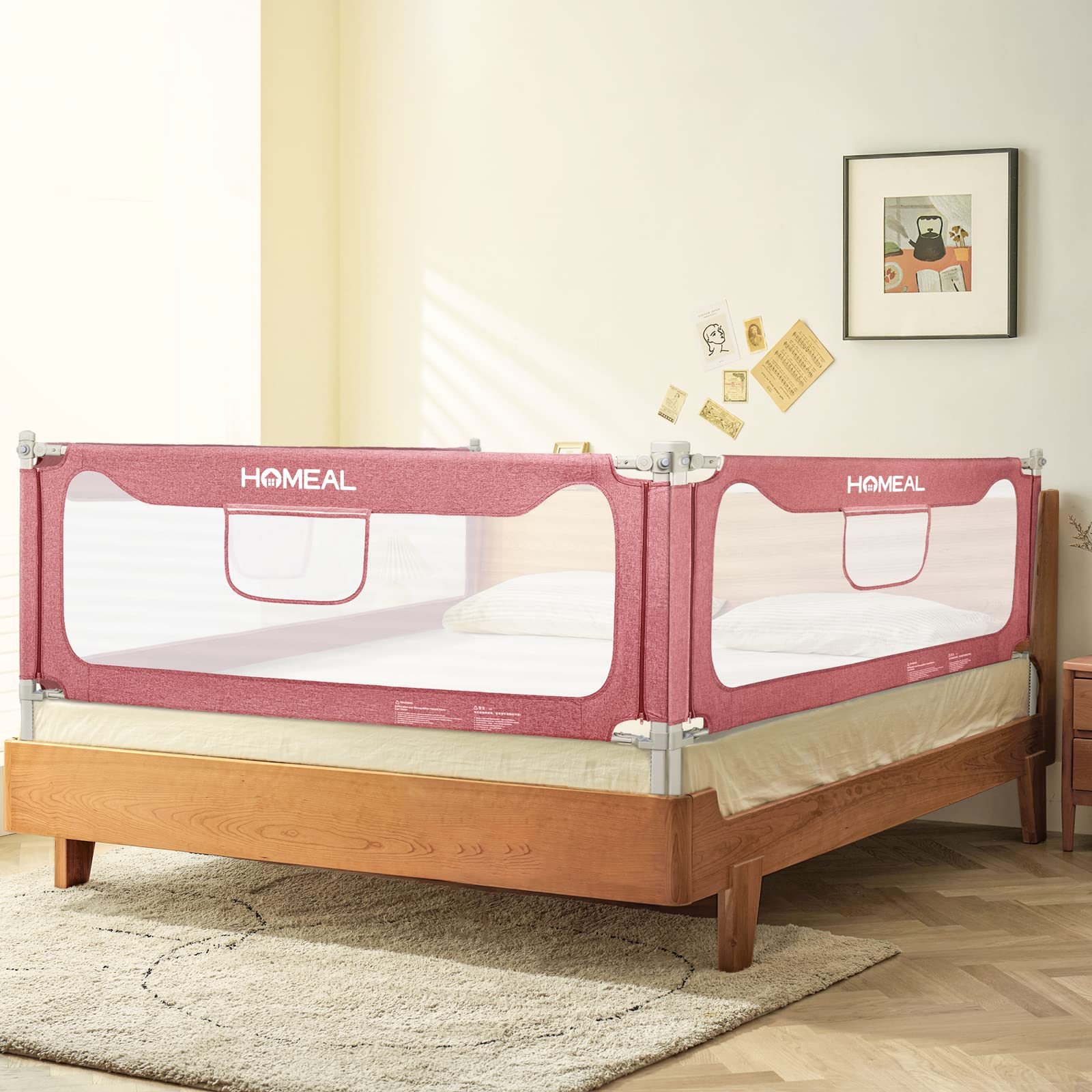 **Extra Long Toddler Bed Rail Guard - 78.7