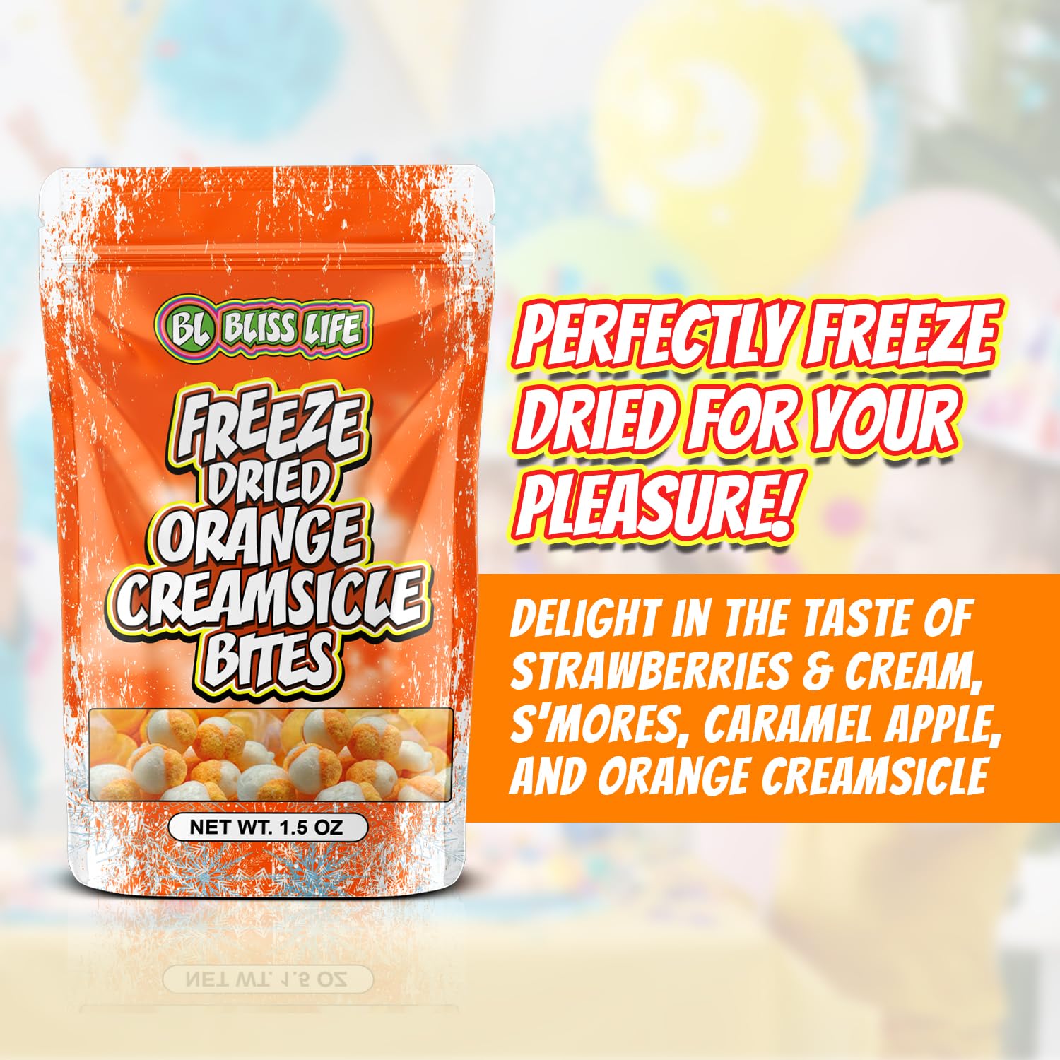 Freeze Dried Caramel Apple Bites - Crunchy Sweet & Sour Candy Snacks for Kids (1.5oz) | TikTok Viral ASMR Treat | Perfect for Lunchboxes, Halloween & Party Favors