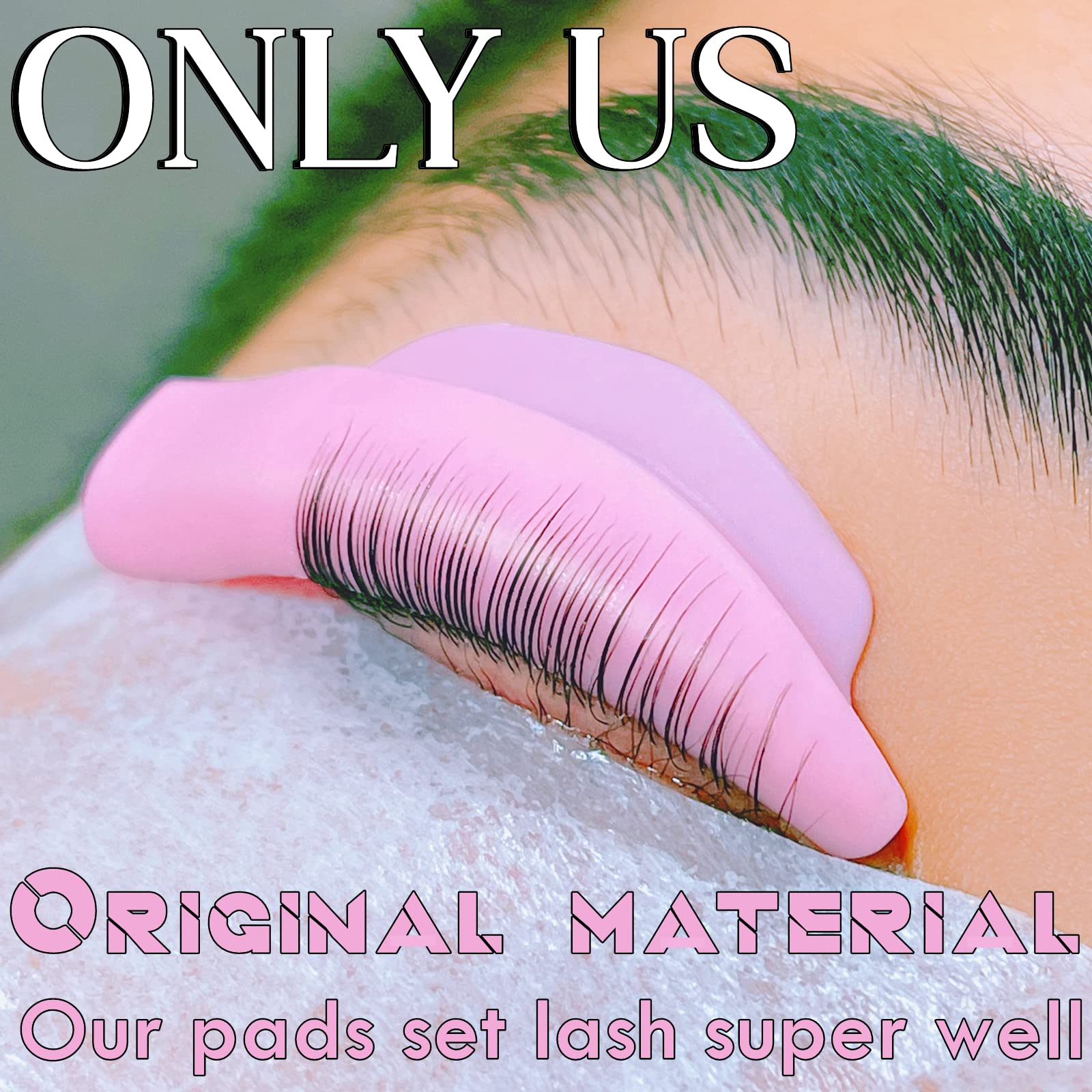Premium Lash Lift Rods & Eyelash Perm Pads - 6 Sizes for All Eye Shapes, Mega L Curl Lamination Shield (Pink) - 100 Uses for Salon & Home Lash Treatments - Perfect for Professional Stylists & DIY Beauty Enthusiasts