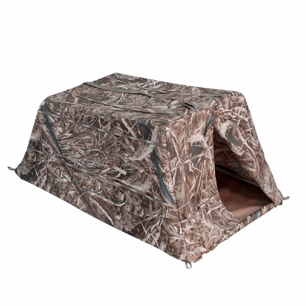 Waterproof Doghouse Ground Blind for Duck Hunting - Portable Camouflage Hunting Shelter for Waterfowl & Turkey - Perfect for Wetlands & Field Hunting