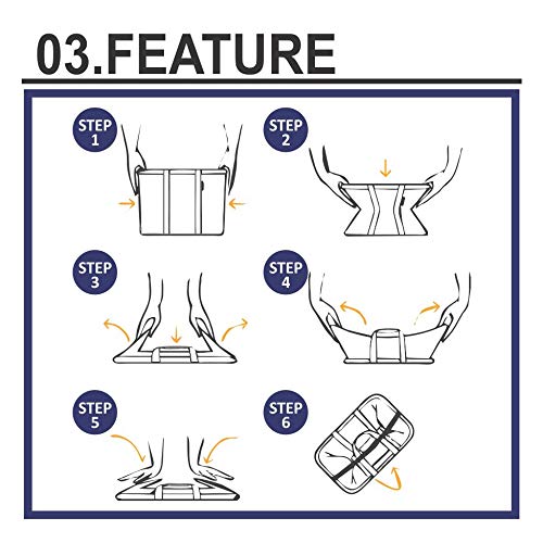 AO Coolers Collapsible Insulated Tote Basket - Portable Picnic Cooler Bag for Beach, Camping, Grocery Shopping & Outdoor Activities