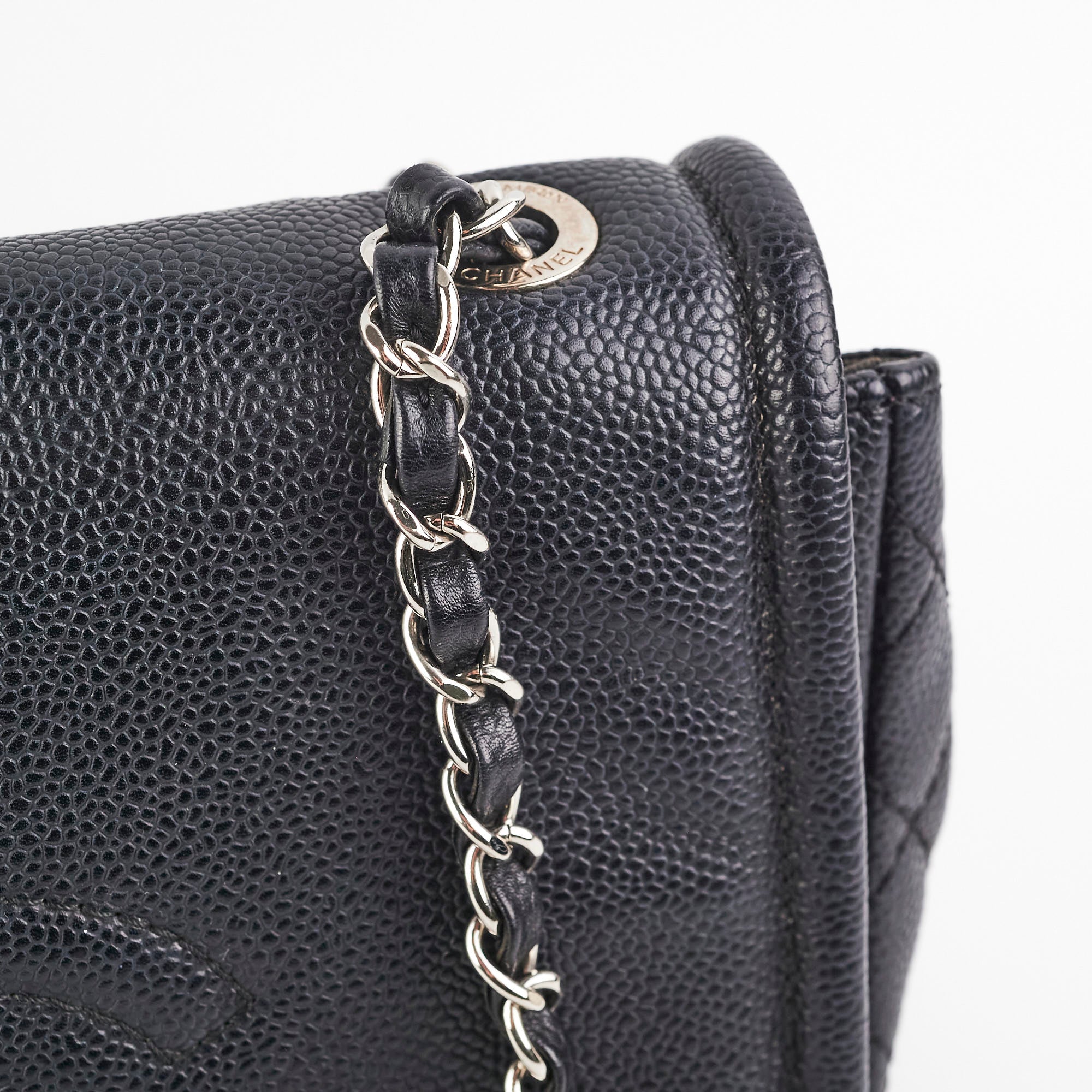 Chanel CC Timeless Caviar Leather Black Shoulder Bag - Luxury Designer Handbag for Women, Perfect for Work, Evening Events & Special Occasions