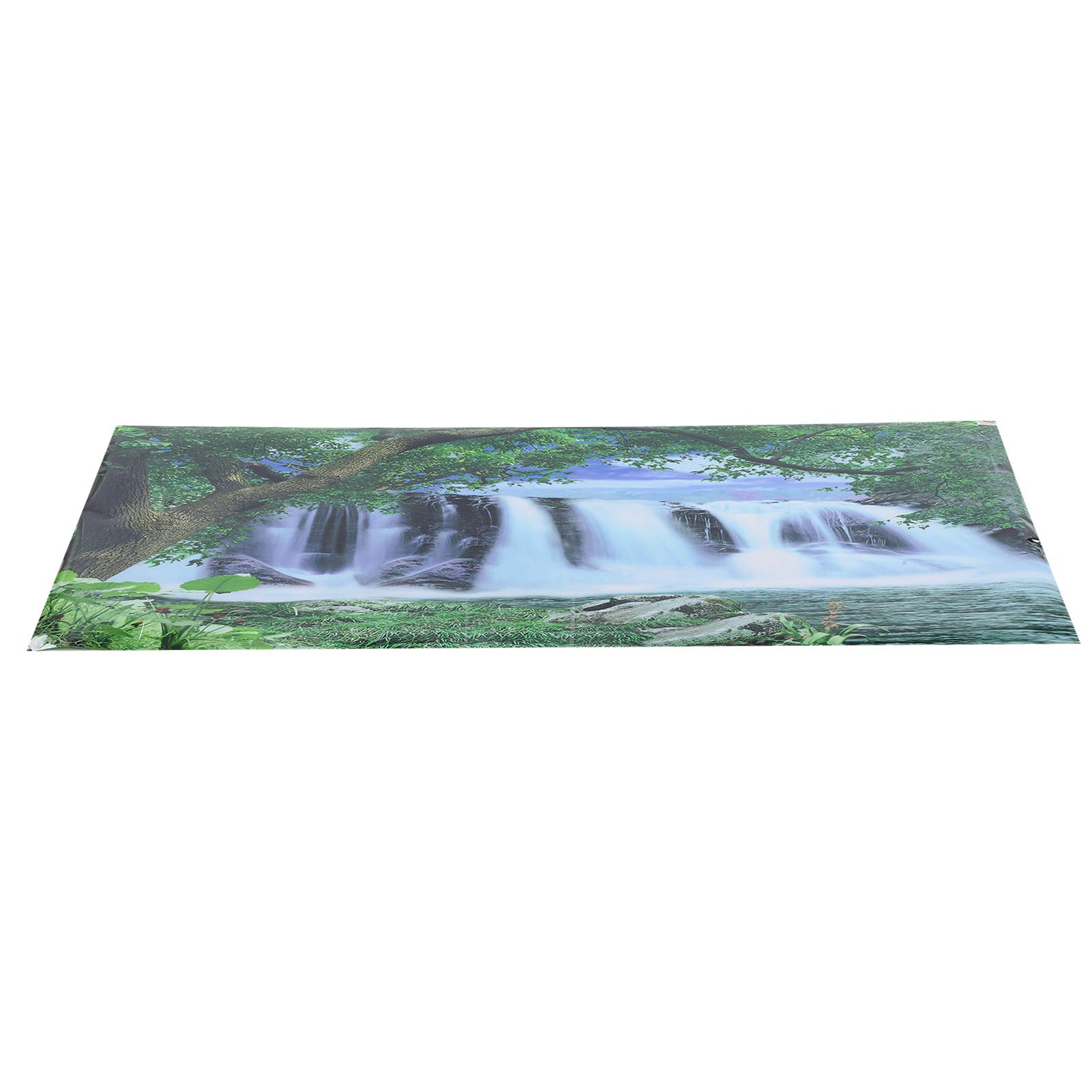 Aquarium Wallpaper PVC Waterfall Background 122x50cm for Fish Tanks - Perfect for Home & Office Aquascaping