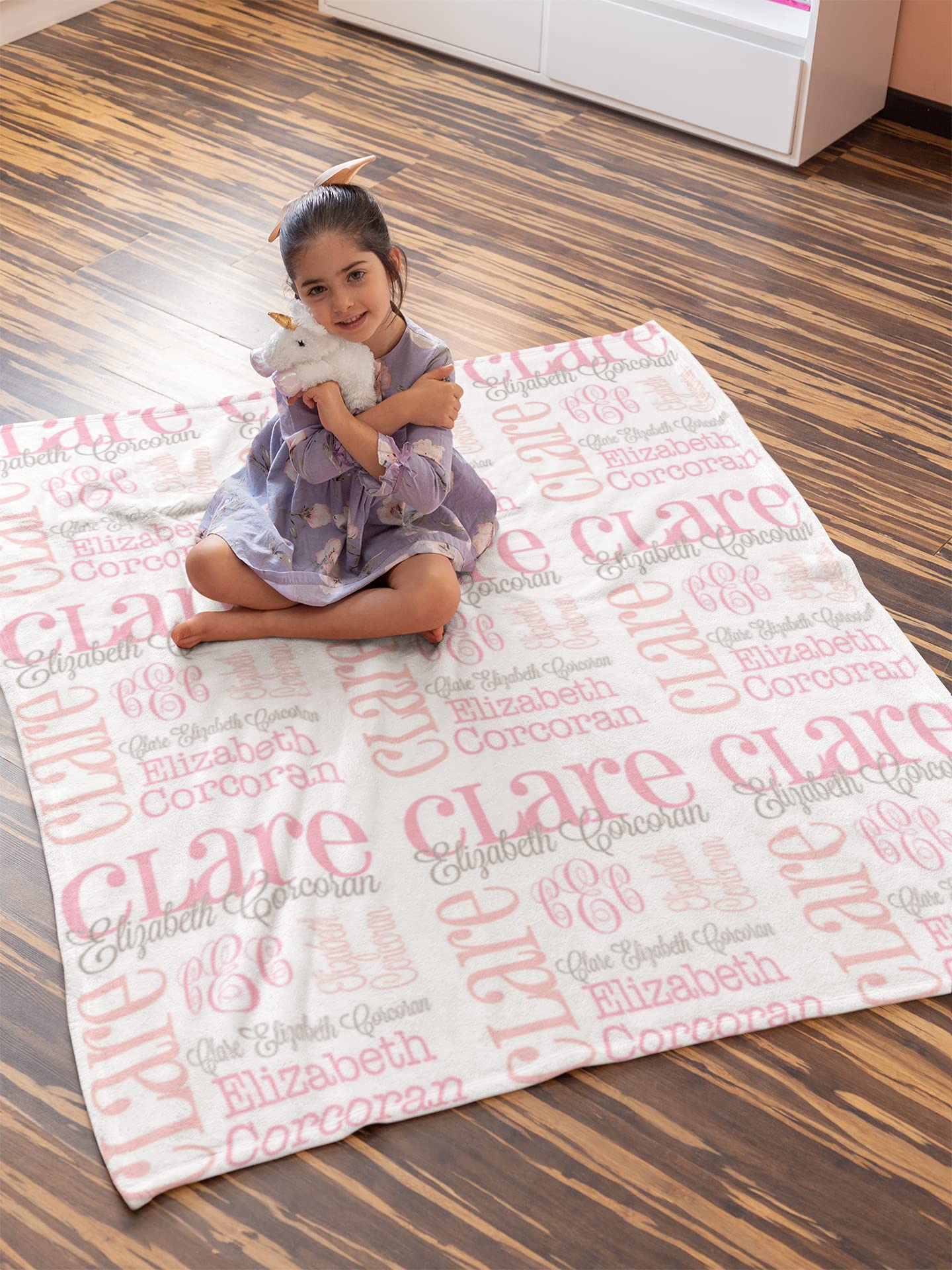 Personalized Baby Blankets with Name - Custom Newborn Gift for Boys & Girls | Baby Shower, Birthday & Christmas