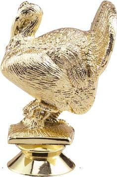 Custom Engraved Thanksgiving Turkey Trophy - Personalized Black Lightning Bird Award for Holiday Parties, Office Awards & Family Gatherings