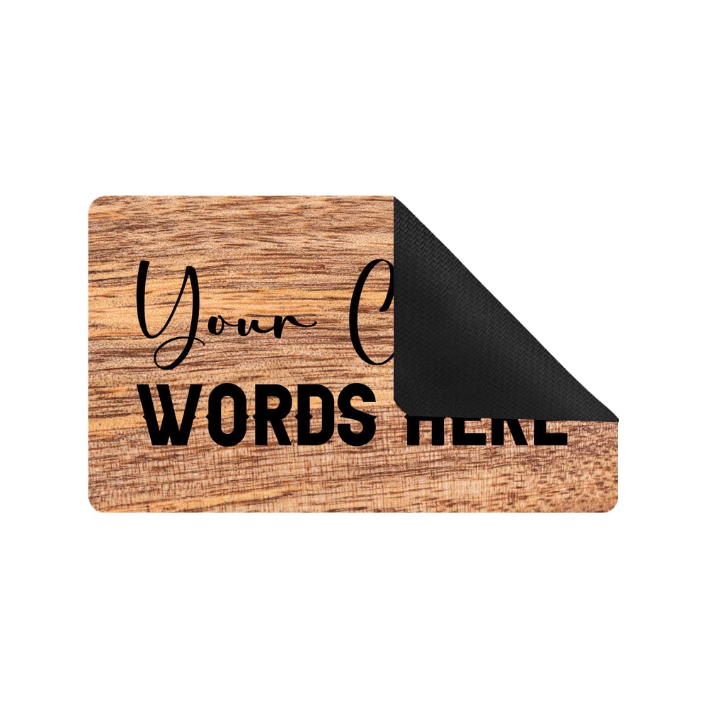Custom Personalized Welcome Mat - Durable Low Profile Non-Slip Doormat for Indoor & Outdoor Use - Front Door, Entryway, Patio, High Traffic Areas - Perfect for Home, Office & Commercial Spaces