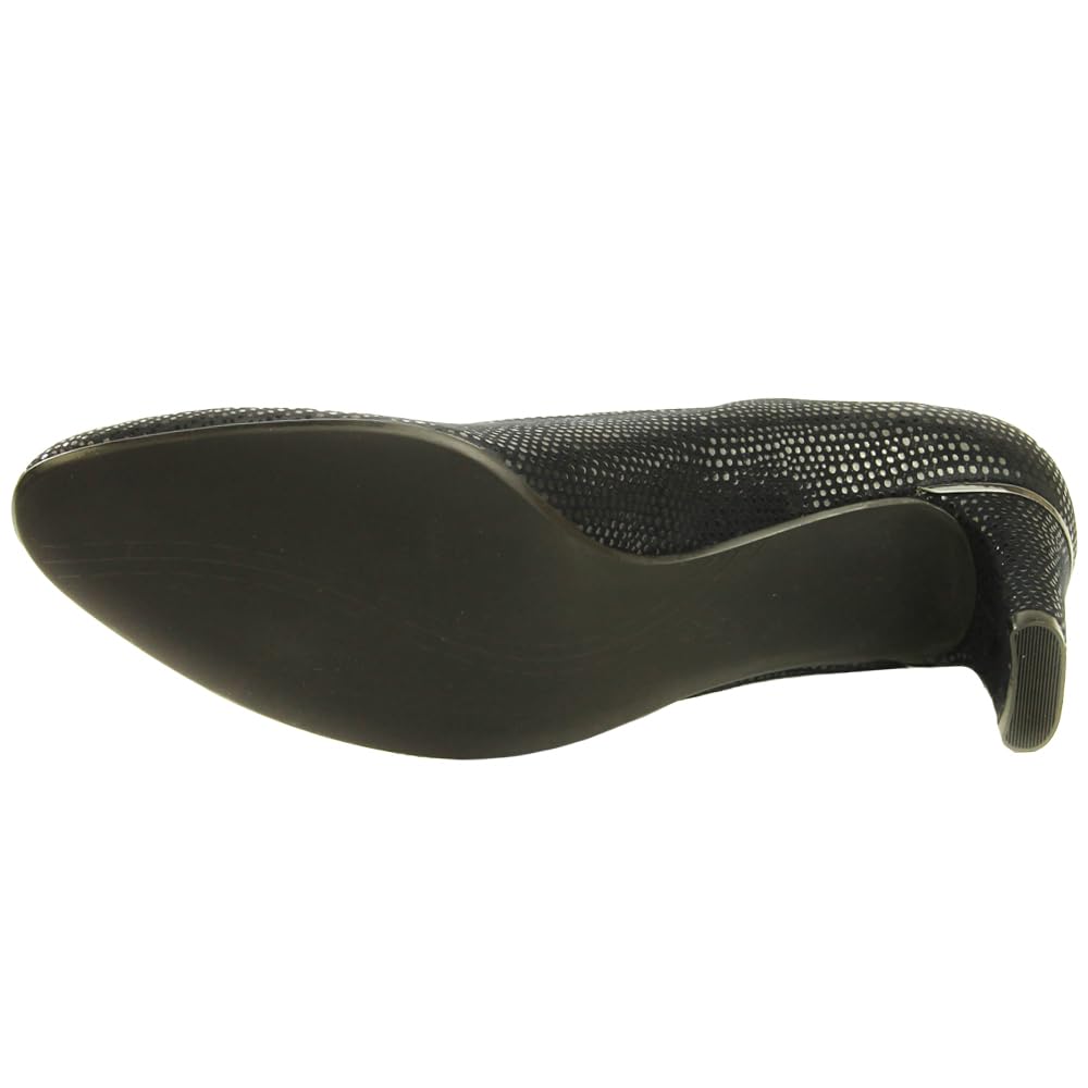 VANELi Women's Glitter Round Toe Block Heel Pumps - 1-2