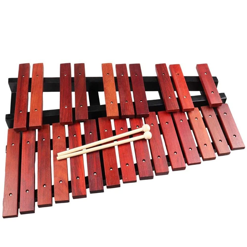 25-Key Wooden Xylophone with 2 Mallets & Carrying Case - Professional Percussion Instrument for Music Education, Kids & Adults - Perfect for Classroom, Home Practice & Musical Performances
