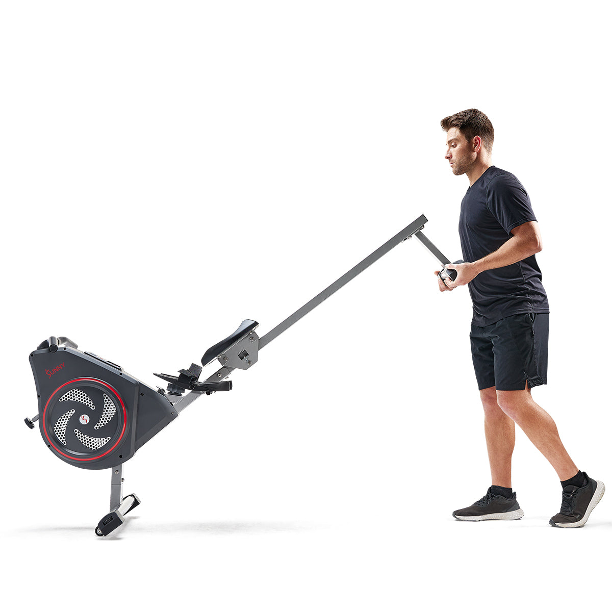 Premium Smart Air & Magnetic Resistance Rowing Machine for Home Gym - Full Body Workout for Cardio, Strength Training & Weight Loss