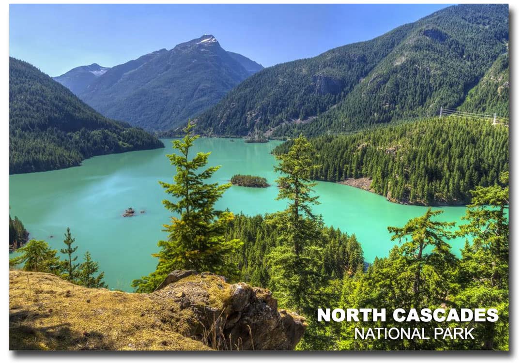 North Cascades National Park Washington Travel Refrigerator Magnet - 2.5