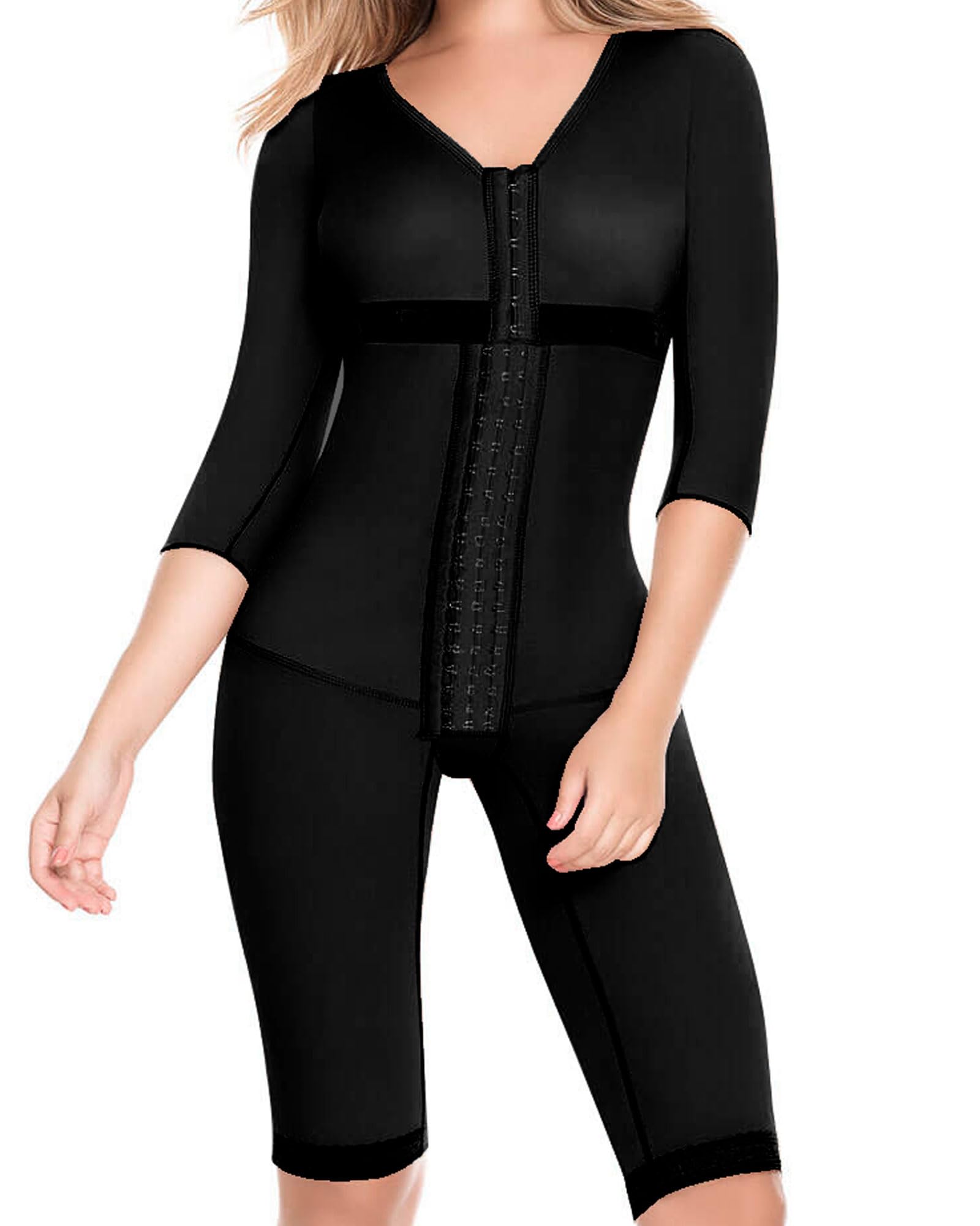 DELIE Fajas Colombianas 103 High Compression Shapewear Bodysuit - Tummy Control Waist Trainer for Women | Perfect for Postpartum, Workout & Everyday Wear