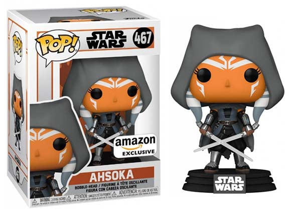 Star Wars Ahsoka Tano Hooded with Dual Lightsabers Mandalorian Action Figure 467 - Amazon Exclusive - Perfect for Collectors and Star Wars Fans Display