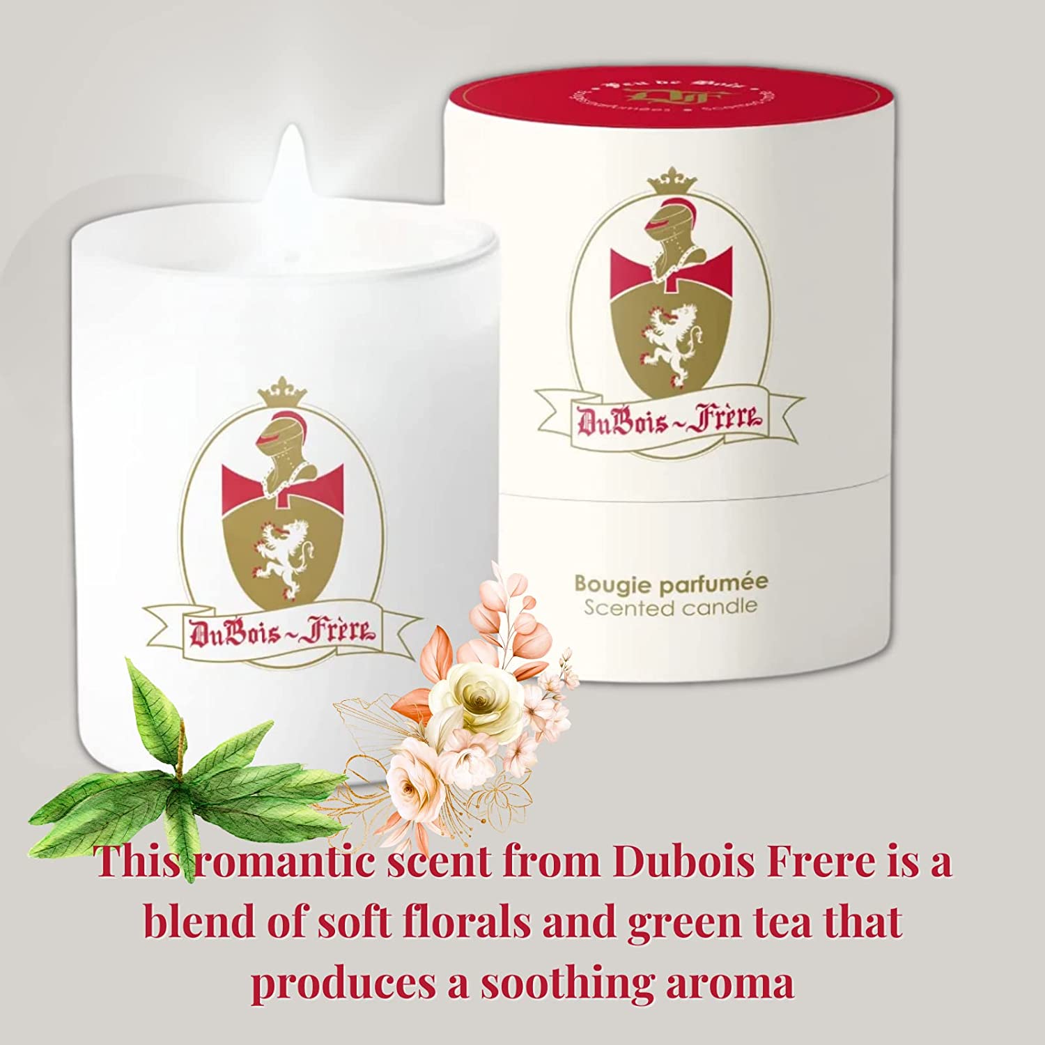Luxury Dubois Frere Aromatherapy Candle - Long Lasting Scented Glass Candle for Home Decor, Romantic Gifts (Weddings, Birthdays, Holidays) - 190g Winter Fragrance (Desire) | Perfect for Relaxation, Meditation & Creating Cozy Atmosphere