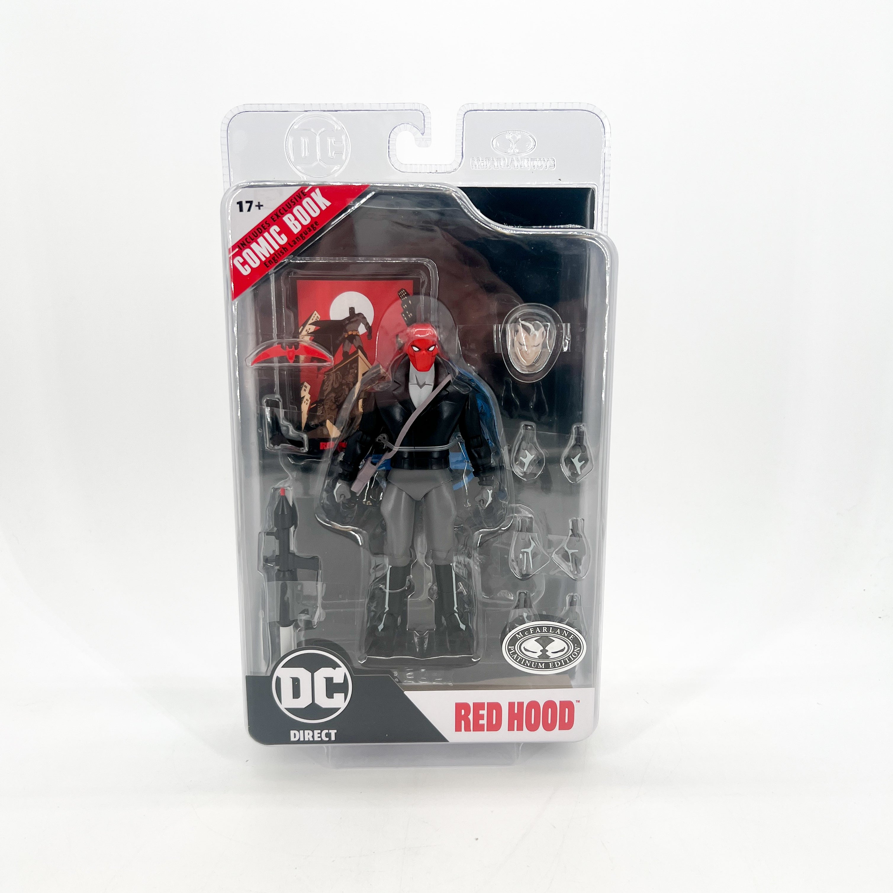 Batman: The Adventures Continue DC Page Punchers Red Hood (Platinum Edition) Action Figure - Collectible Toy for Superhero Fans & DC Comics Display