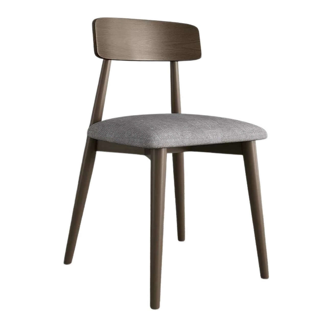 Premium Solid Walnut Oak Wood Dining Chair - Handcrafted Luxury Single Seat for Elegant Home Dining & Kitchen Decor