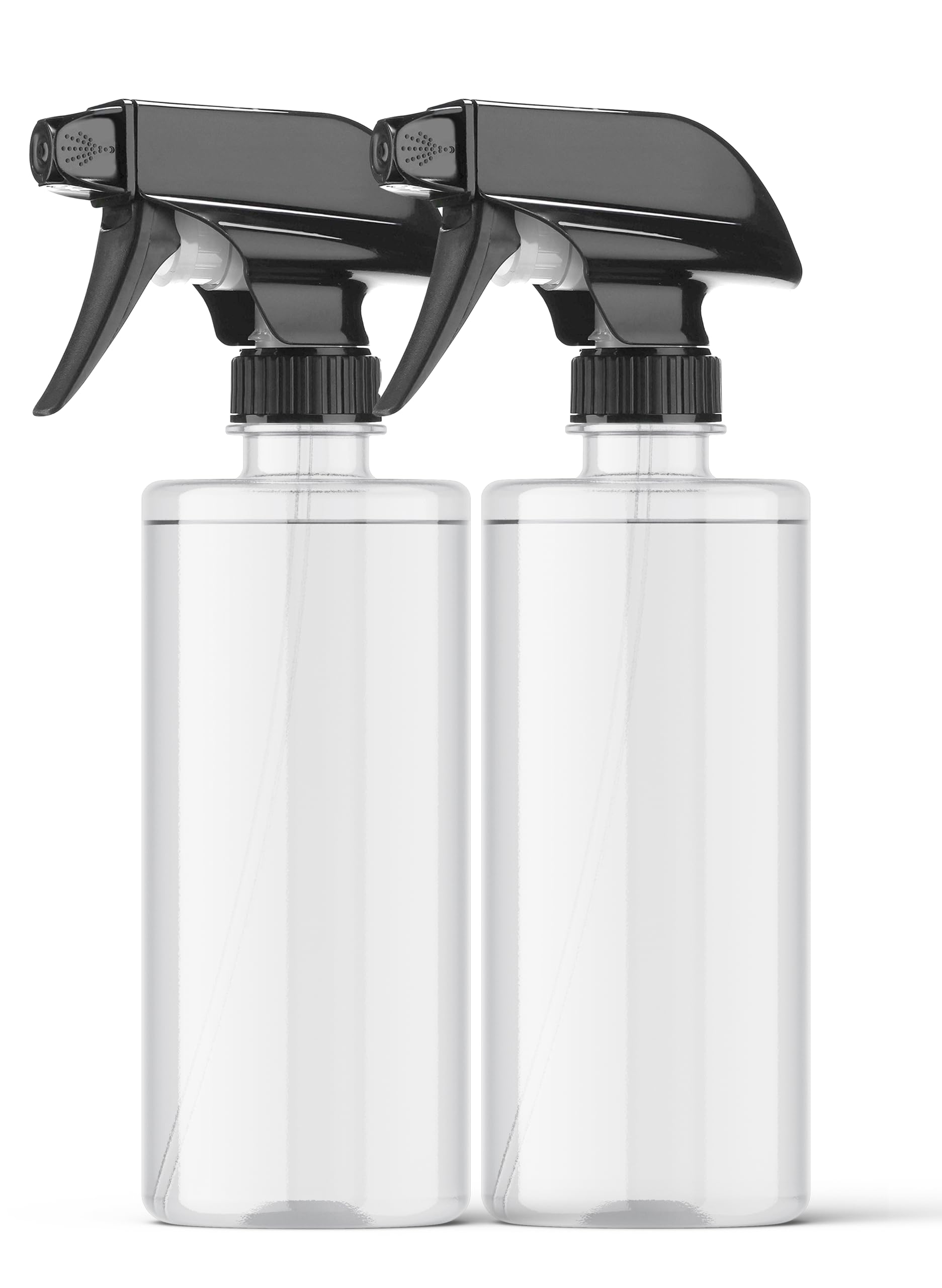 Clear Empty Water Spray Bottles (Pack of 2) - 500ml Refillable Sprayer for Face, Hair, Plants, Cleaning & Beauty - Perfect for Skincare, Gardening, Home & Travel Use