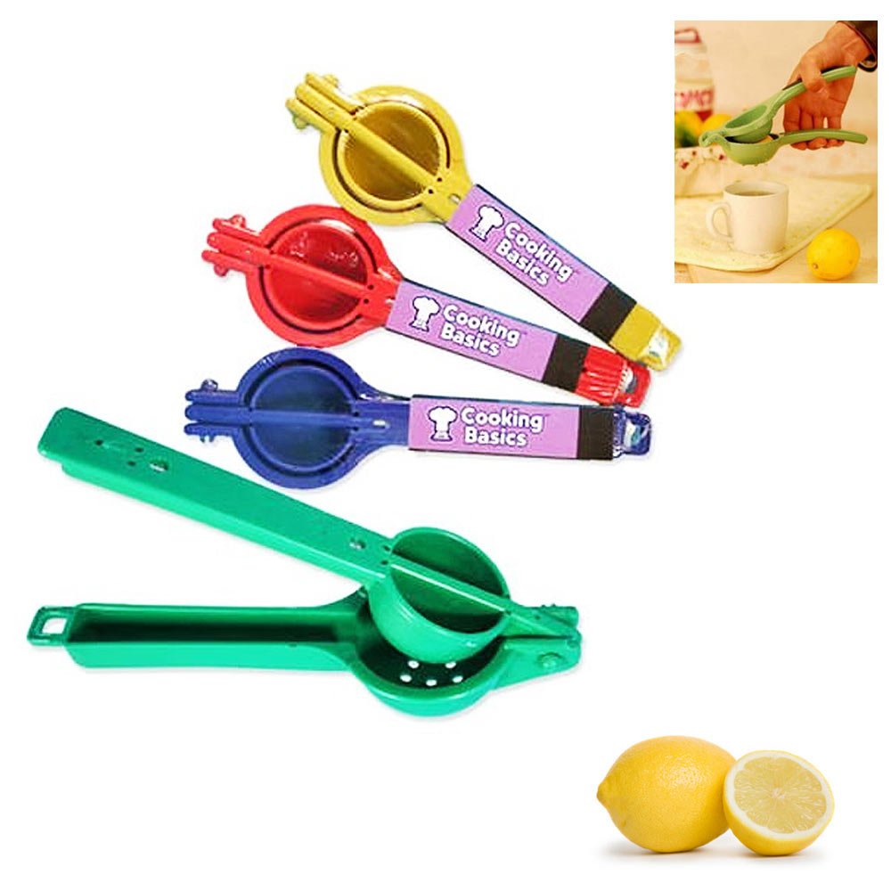 Stainless Steel Lemon Squeezer - Manual Handheld Citrus Juicer for Orange, Lime, Lemon - Durable Kitchen Tool for Fresh Juice Making - Perfect for Cocktails, Baking & Healthy Drinks