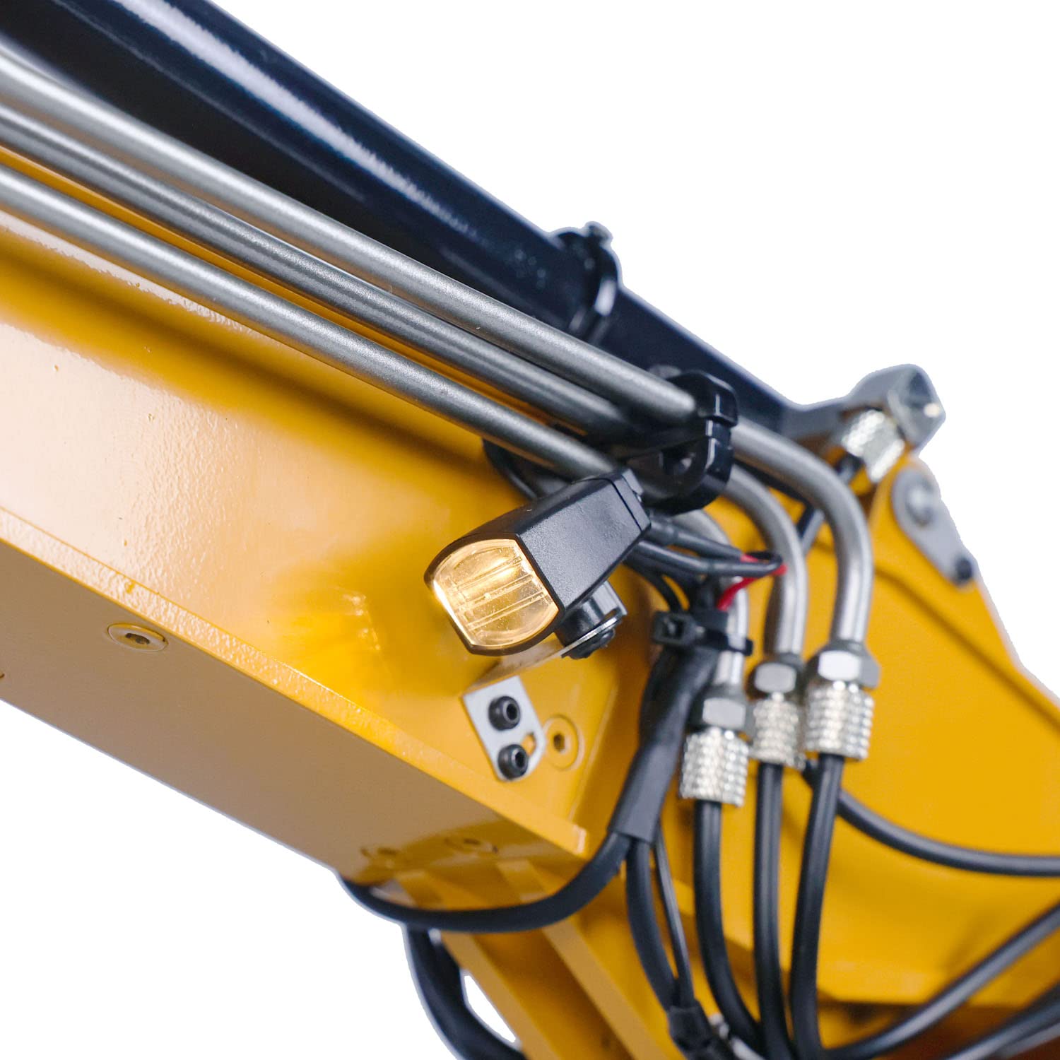 TOUCAN RC 1/14 Scale Hydraulic Excavator Toy - Remote Control Construction Vehicle with Wheeled Chassis, 946 Pl18Ev Model, Includes Digger, Ripper & Grab Attachments - Perfect for Kids Outdoor Play & Construction Enthusiasts