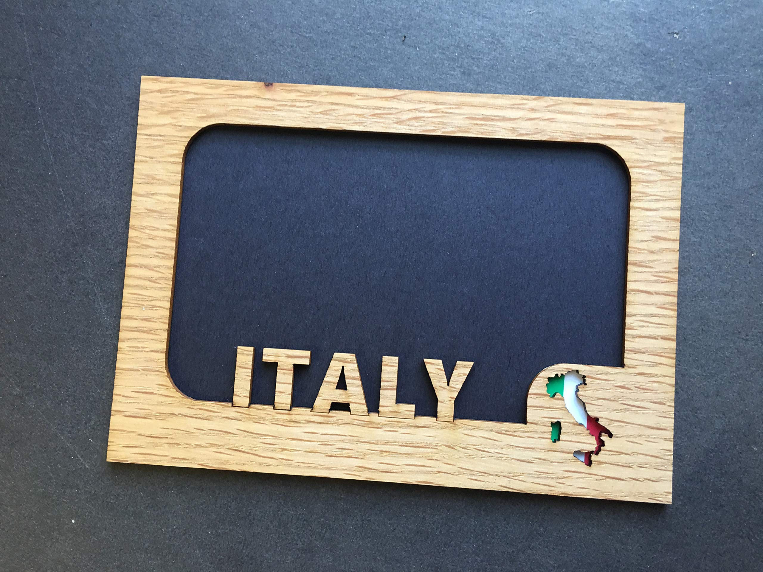 Personalized Italy Travel Photo Frame - Holds 5x7 & 4x6 Pictures - Perfect for Vacation Memories, Home Decor & Gift Giving